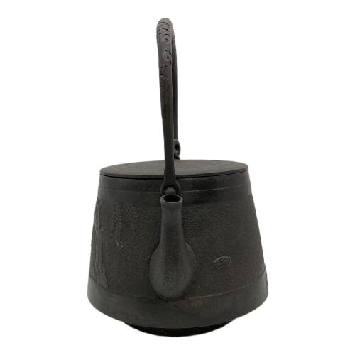 高陽堂 鉄瓶 カエル・木模様