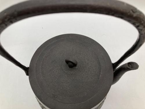 高陽堂 鉄瓶 カエル・木模様