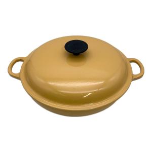 LE CREUSET (ルクルーゼ) 両手鍋 サフランイエロー ビュッフェキャセロール 26cm