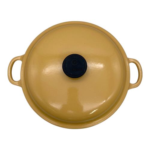 LE CREUSET (ルクルーゼ) 両手鍋 サフランイエロー ビュッフェキャセロール 26cm