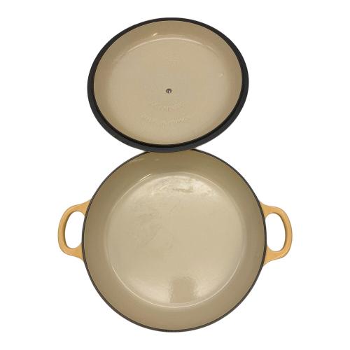 LE CREUSET (ルクルーゼ) 両手鍋 サフランイエロー ビュッフェキャセロール 26cm