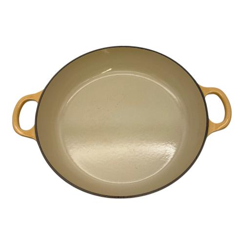 LE CREUSET (ルクルーゼ) 両手鍋 サフランイエロー ビュッフェキャセロール 26cm