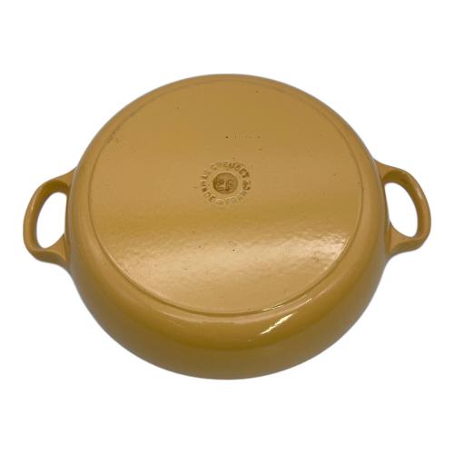 LE CREUSET (ルクルーゼ) 両手鍋 サフランイエロー ビュッフェキャセロール 26cm