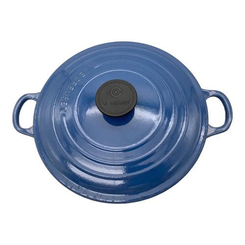 Le Creuset　ル　クルーゼ　 両手鍋 　水色 ２４cm ル・クルーゼ鍋