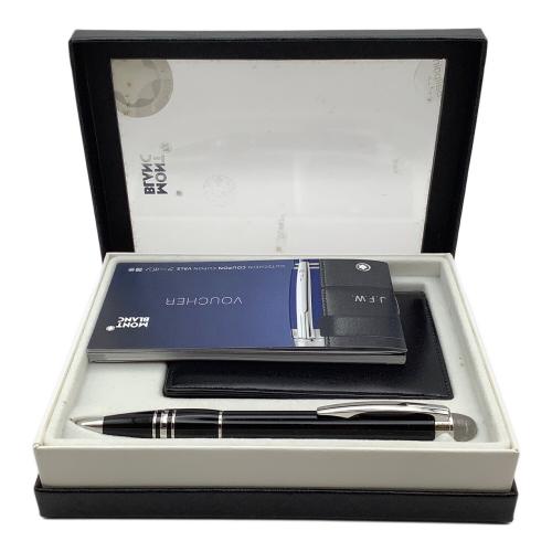 MONT BLANC (モンブラン) ペン:スターウォーカーレジン カードホルダーボールペンセット ブラック