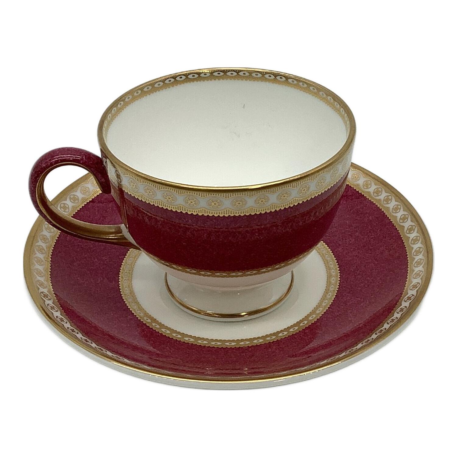 ウェッジウッド ラニーミード黒壺　カップ＆ソーサーケーキ皿　2組　未使用保管品 ウェッジウッド ラニーミード カップ＆ソーサーケーキ皿 2組 黒