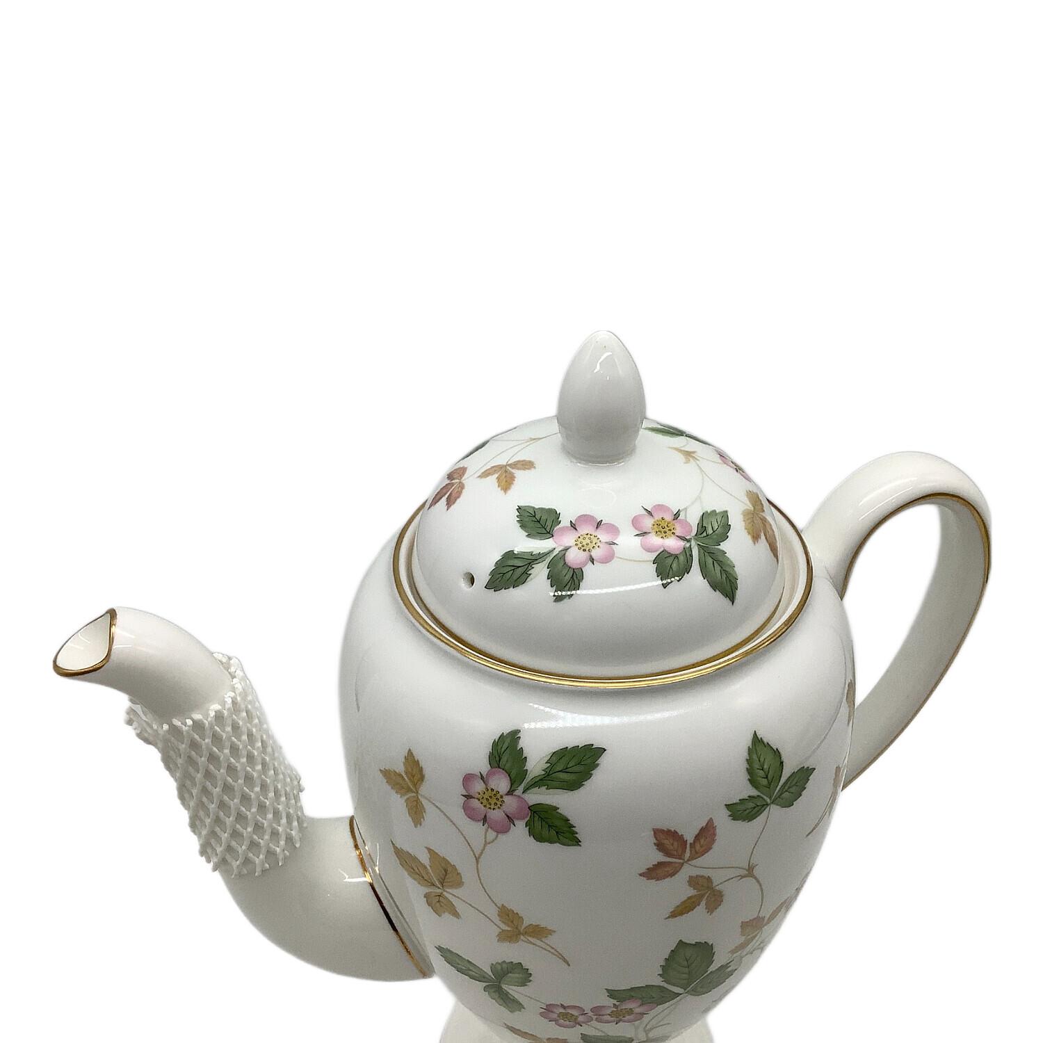 【未使用 黒壺】ウェッジウッド ワイルドストロベリー ティーポット WEDGWOOD(ウェッジウッド) / ワイルドストロベリー/ティーポット