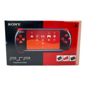 SONY (ソニー) PSP VALUE PACK ブラックレッド 箱ヤケ有 @ PSPJ-30017 -