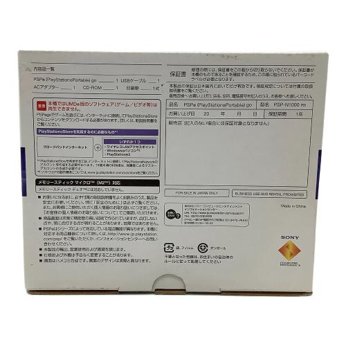 SONY (ソニー) PSP go PSP-N1000PB 16GB 03-27407701-0075726-PSPN1000 PIANO BLACK(ピアノ・ブラック) 未使用品