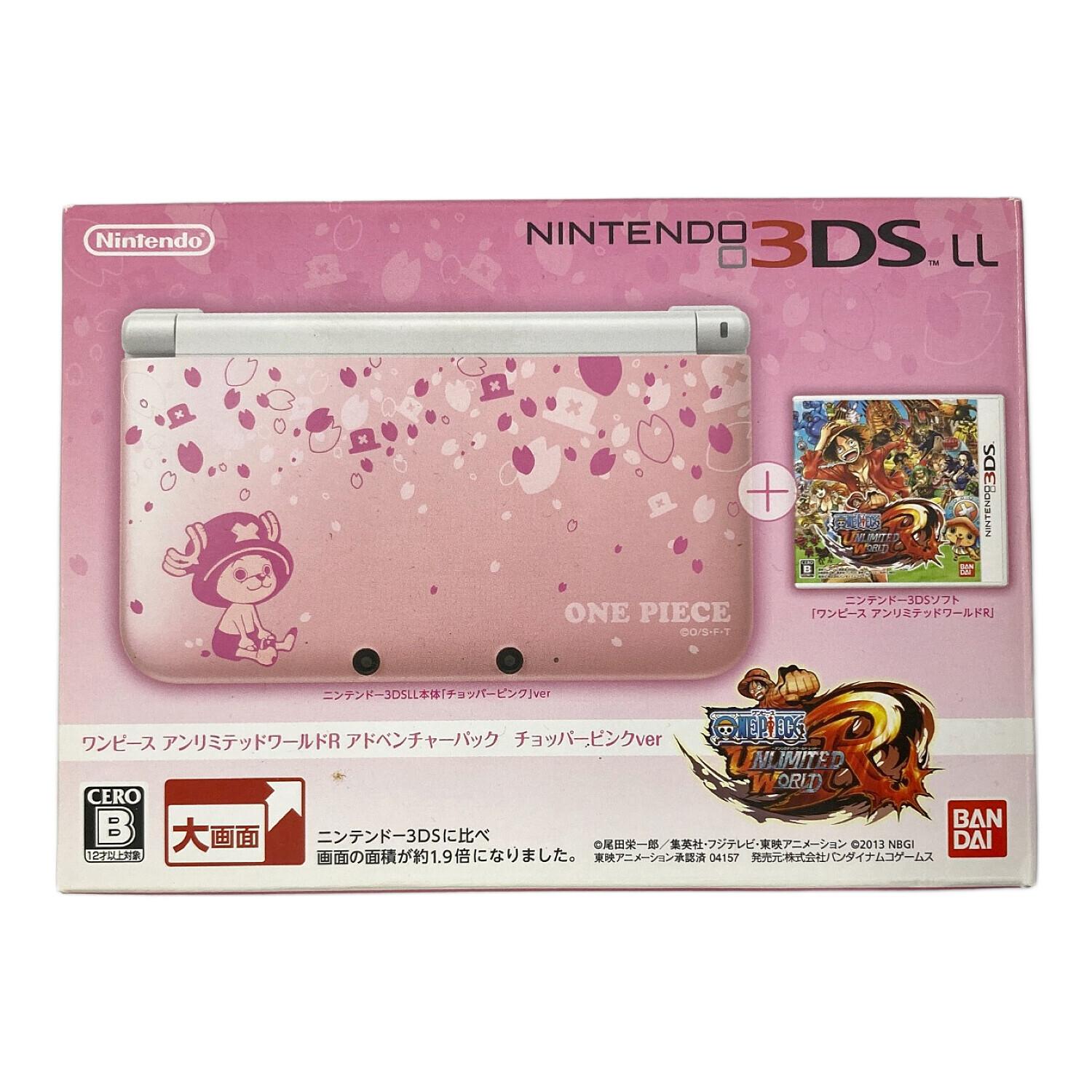 6-058 ニンテンドー3DS LL ワンピース チョッパーピンク 箱付き Nintendo (ニンテンドー) Nintendo 3DS LL ワンピース