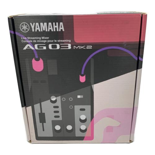 YAMAHA (ヤマハ) ウェブキャスティングミキサー AG03MK2