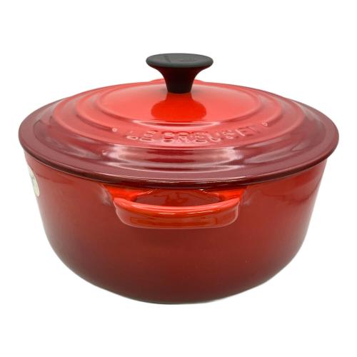 LE CREUSET (ルクルーゼ) 鍋 20㎝ レッド ココット・ロンド