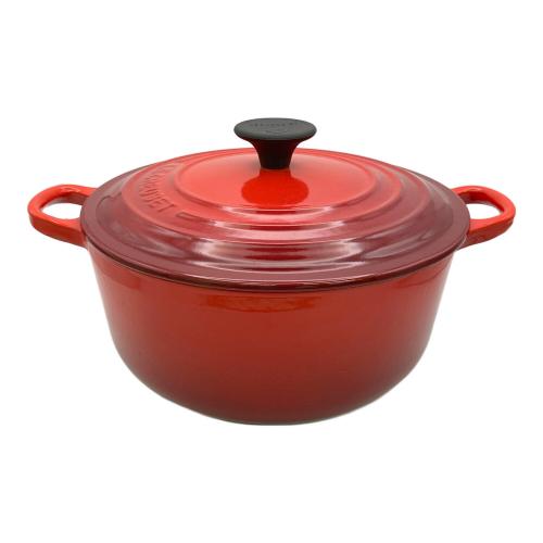 LE CREUSET (ルクルーゼ) 鍋 20㎝ レッド ココット・ロンド