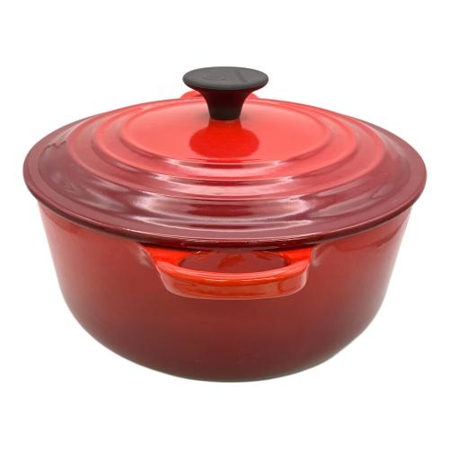 LE CREUSET (ルクルーゼ) 鍋 20㎝ レッド ココット・ロンド