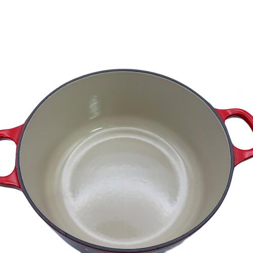 LE CREUSET (ルクルーゼ) 鍋 20㎝ レッド ココット・ロンド