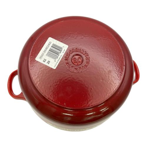 LE CREUSET (ルクルーゼ) 鍋 20㎝ レッド ココット・ロンド