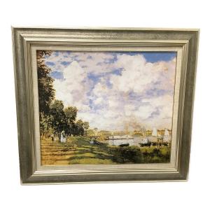 絵画 モネ名画額F10号 アルジャントーユの停泊所 1757040