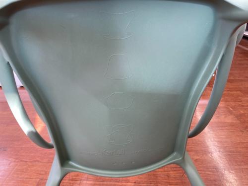 Kartell (カルテル) アームチェアー 35 ライトグリーン MASTERS