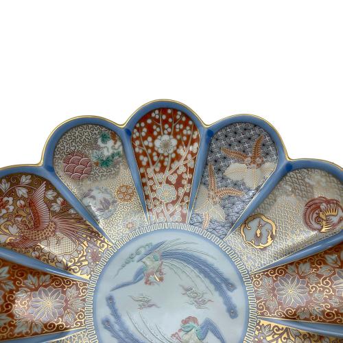 深川製磁 (フカガワセイジ) 菊割親皿 染錦金彩鳳凰｜トレファクONLINE