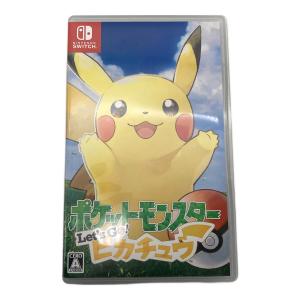 ポケットモンスター Let’s Go！ ピカチュウ/Switch/HACPADW2A/A 全年齢対象 Nintendo Switch用ソフト CERO A (全年齢対象)