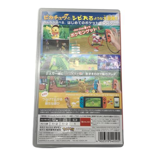 ポケットモンスター Let’s Go！ ピカチュウ/Switch/HACPADW2A/A 全年齢対象 Nintendo Switch用ソフト CERO A (全年齢対象)