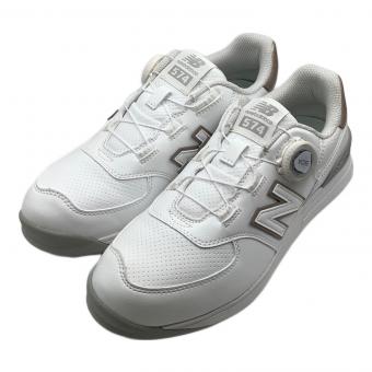 NEW BALANCE (ニューバランス) ゴルフシューズ  Golf 574 v4 WG574BA4 レディース SIZE 24cm White with pink salt