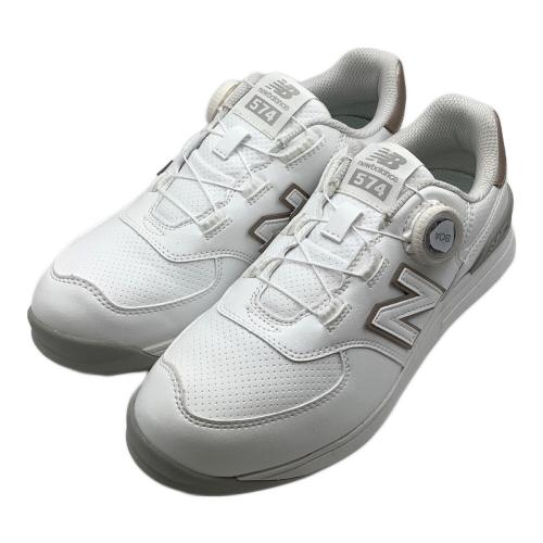 NEW BALANCE (ニューバランス) ゴルフシューズ  Golf 574 v4 WG574BA4 レディース SIZE 24cm White with pink salt