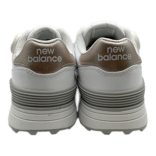 NEW BALANCE (ニューバランス) ゴルフシューズ  Golf 574 v4 WG574BA4 レディース SIZE 24cm White with pink salt