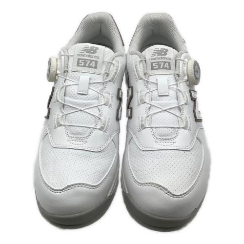 NEW BALANCE (ニューバランス) ゴルフシューズ  Golf 574 v4 WG574BA4 レディース SIZE 24cm White with pink salt