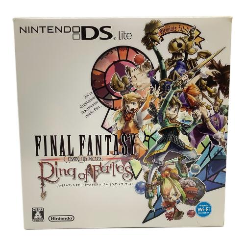 Nintendo(ニンテンドー) Nintendo DS Lite FINAL FANTASY クリスタルクロニクル リング オブ フェイト 同梱版 UJF18862357 クリスタルホワイト Gemini Edition