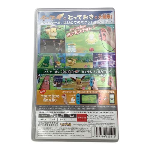 Nintendo(ニンテンドー) Nintendo Switch用ソフト ポケットモンスター Let’s Go！ イーブイ CERO A (全年齢対象)