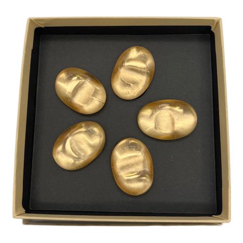 百万石 金の箸置き　テーブルウエア　卓上小物　5Pセット　未使用品