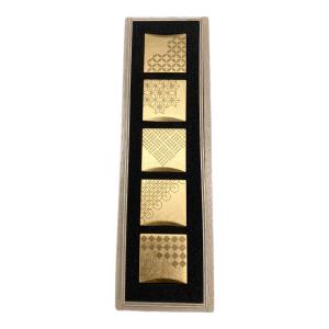 箔一 (ハクイチ) 箸置き  五つ小紋　卓上小物