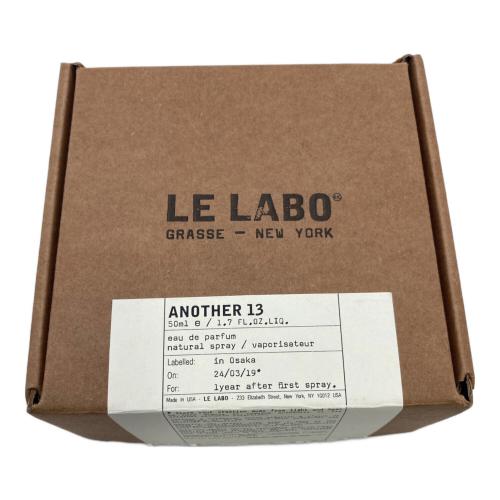 LE LABO (ル ラボ) オードパルファム 50ml 残量80%-99% ANOTHER 13