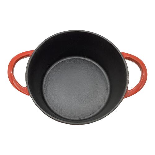 Goodplus (グッドプラス) 両手鍋 直径約18.5㎝ レッド Castpot