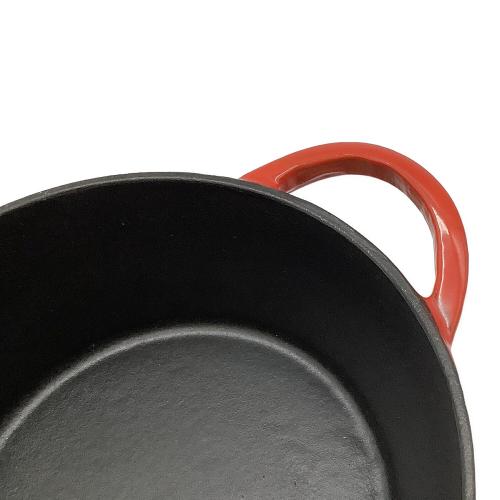 Goodplus (グッドプラス) 両手鍋 直径約18.5㎝ レッド Castpot