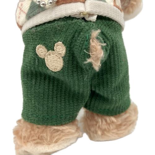 DISNEY (ディズニー) ぬいぐるみバッジ ディズニーグッズ グリーン帽子×ブラウンチェックシャツ×グリーンパンツ 2023秋