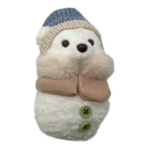 DISNEY (ディズニー) ぬいぐるみチャーム ディズニーグッズ ブルー×ブラウン/ニット帽グリーンボタン2つ