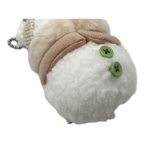 DISNEY (ディズニー) ぬいぐるみチャーム ディズニーグッズ ブルー×ブラウン/ニット帽グリーンボタン2つ