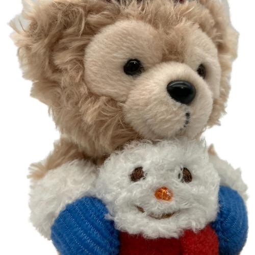 DISNEY (ディズニー) ぬいぐるみチャーム ディズニーグッズ ホワイト×レッド×ブルー/ニット帽・手袋/雪だるま抱っこ
