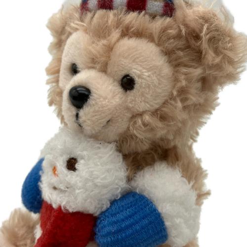 DISNEY (ディズニー) ぬいぐるみチャーム ディズニーグッズ ホワイト×レッド×ブルー/ニット帽・手袋/雪だるま抱っこ