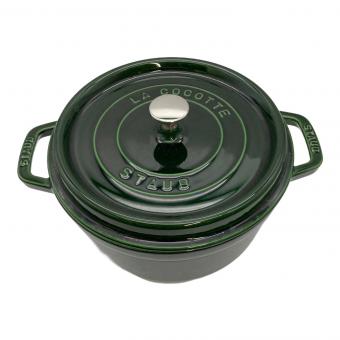 Staub (ストウブ) ピコ ココット ラウンド 24cm 1102485 3.8L グリーン