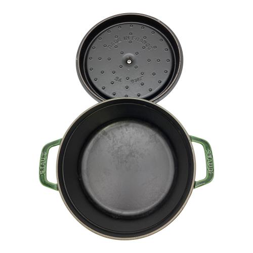 Staub (ストウブ) ピコ ココット ラウンド 24cm 1102485 3.8L グリーン