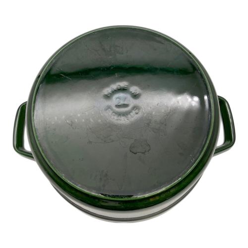 Staub (ストウブ) ピコ ココット ラウンド 24cm 1102485 3.8L グリーン