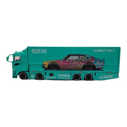 GCD(ゲインコーププロダクツ) ミニカー 425 三菱ふそう スーパーグレート 鈴木物流 LIBERTY WALK 1:64