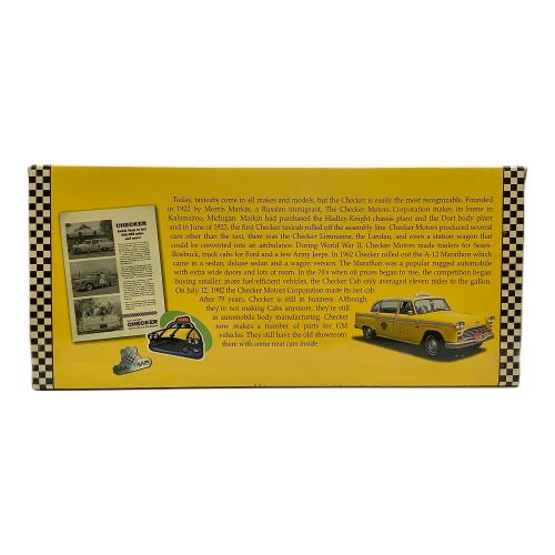 SUNSTAR (サンスタ) ミニカー NO.2501 CHECKER TAXICAB 1981 New York Checker Cab 1:18
