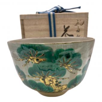 南口閑粋 （ミナミグチカンスイ) 茶碗　茶道具　乾山写し　老松文　