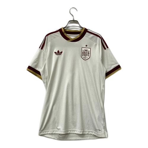adidas (アディダス) スペイン代表 26 アウェイ レプリカ ユニフォーム JN4397 メンズ SIZE L ホワイト×エンジ