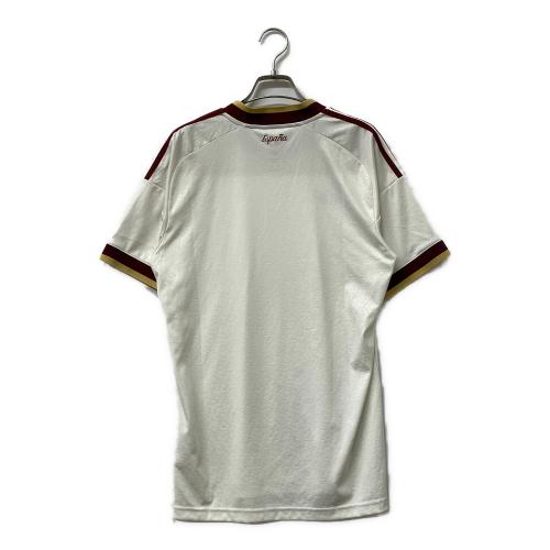 adidas (アディダス) スペイン代表 26 アウェイ レプリカ ユニフォーム JN4397 メンズ SIZE L ホワイト×エンジ
