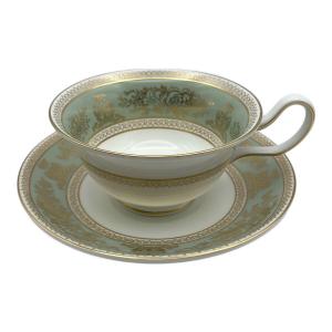 Wedgwood (ウェッジウッド) ティーカップ ピオニーコロンビア・セージグリーン